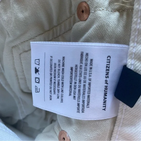 New Citizens of Humanity Dylan Rolled Crop Jeans in Hereafter Size 32 - Picture 7 of 12